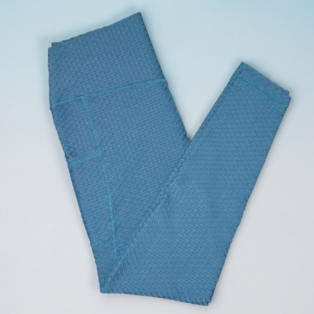 💥Constantly Varied Gear Teal Honeycomb Leggings - Picture 2 of 6